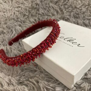 scarlet head band